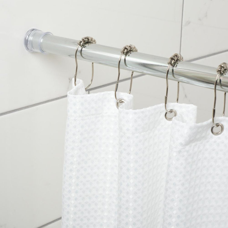 Zenith Zenna Home 40" Adjustable Straight Tension Shower Curtain Rod